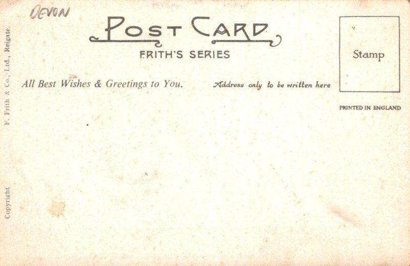 Devon Postcard - The August 1952 Flood, Lynton Hill Corner, Lynmouth RS24067