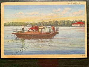 Vintage Postcard 1944 Bemus Point-Stow Ferry Lake Chautauqua Stowe New York