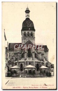 Old Postcard Beaune Eglise Notre Dame The apse