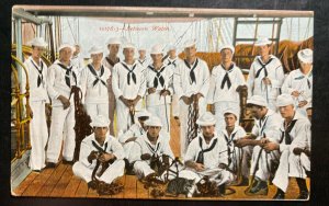 Mint USA Color Picture Postcard Between Watch Marine Sailors