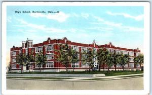 BARTLESVILLE, Oklahoma  OK    HIGH SCHOOL   ca 1920s    Postcard