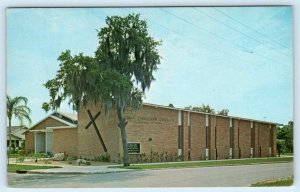 SEBRING, Florida FL ~ FIRST CHRISTIAN CHURCH ca 1960s Highlands County Postcard