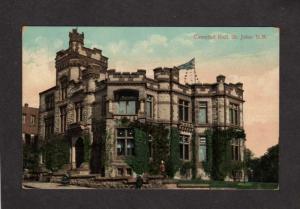 NB Caverhill Hall Bldg St John New Brunswick Canada Carte Postale Postcard