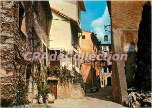 Modern Postcard The French Riviera and its picturesque villages Old street Tu...