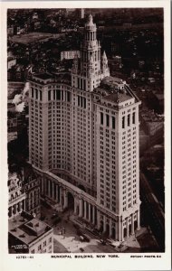Municipal Building New York City Vintage RPPC C102