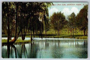 Deal Lake, Asbury Park New Jersey, Antique Postcard