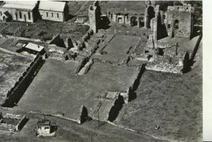 Northumberland Postcard - Lindisfarne Priory - Holy Island - Air View Ref TZ6584