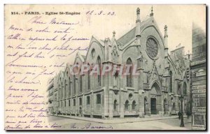 Old Postcard Paris Church St Eugene