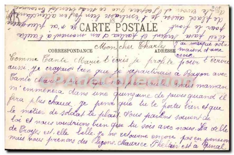 Old Postcard Plombieres The Roman Bath