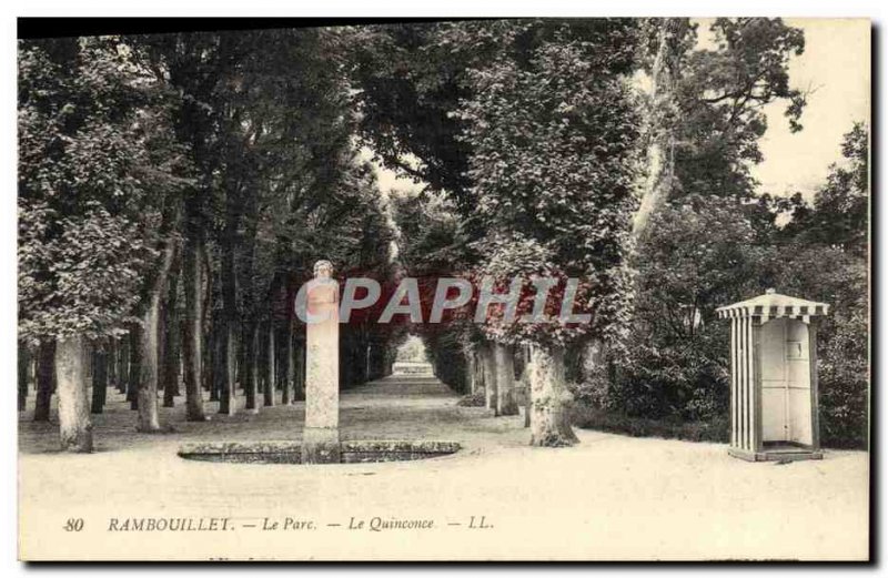 Old Postcard Rambouillet The Park The Quincunx