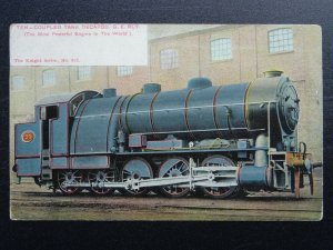 G.E.R. Great Eastern Railway TEN COUPLED TANK DECAPOD Steam Locomotive Postcard