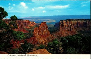 Colorado National Monument Aerial Mountains Sandstone Monolith Junction Postcard 