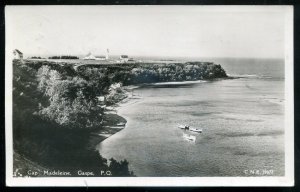 h3097 - CAP DE LA MADELEINE Quebec 1941 Gaspe. Lighthouse. Real Photo Postcard