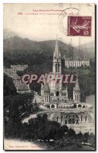 Old Postcard The High Pyrenees v Sinking view of the Basilica