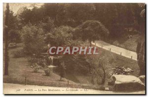 Old Postcard The Paris Montsours Park La Cascade