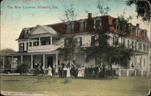 Orlando Florida FL New Lucerne Hotel c1910 Vintage Postcard