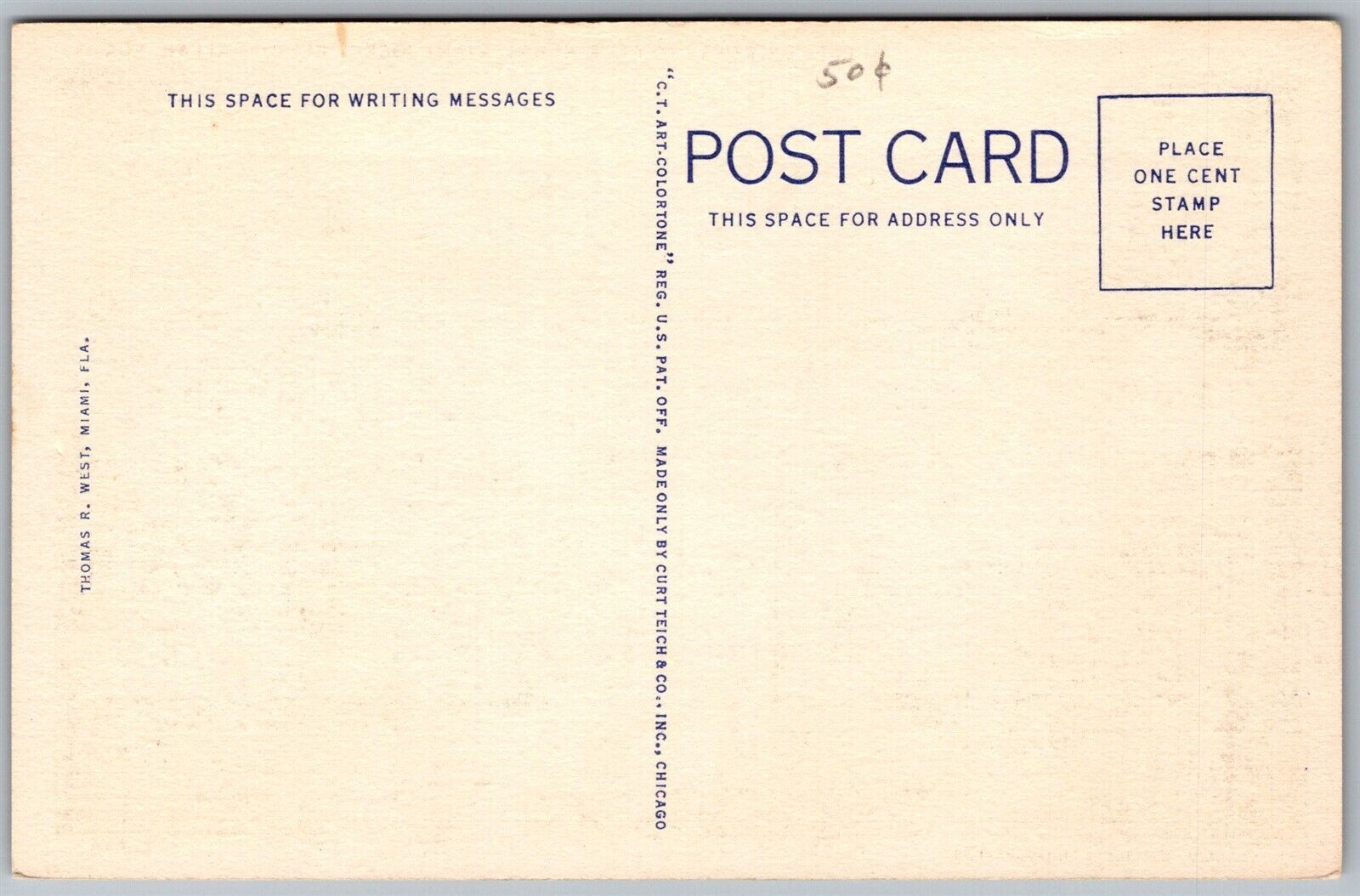 Vtg Hialeah Florida FL Driveway Club House Miami Jockey Club 1930s View