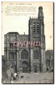 Old Postcard Sens La Cathedrale St Etienne