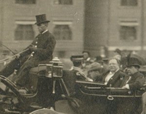 St. Paul MINNESOTA RPPC 1909 PRESIDENT TAFT Parade CARRIAGE Crowd MN