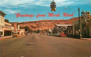 Autos Marquee Truck 1940s Moab Utah Postcard Highway 160 McCo 12275