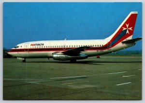 Airplane Postcard Air Malta Airlines Airways Boeing 737-2Y5 9H-ABA FR31