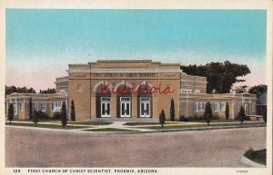 Postcard First Church of Christ Scientist Phoenix Arizona AZ