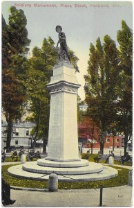 Soldiers Monument Plaza Block Portland Oregon