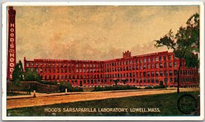 Hoods Sarsaparilla Laboratory Lowell Massachusetts MA Building Postcard