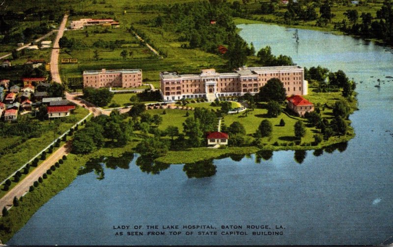 Louisiana Baton Rouge Lady Of The Lake Hospital Aerial View 1949