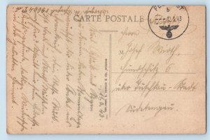 Villers-Bocage France Postcard Grande Rue Taken From Bas Du Bourg 1943