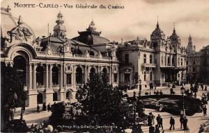 Monte Carlo Monaco Casino General View Real Photo Antique Postcard J50074