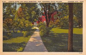 Johnson City Tennessee East State College Campus Scene Antique Postcard K100807