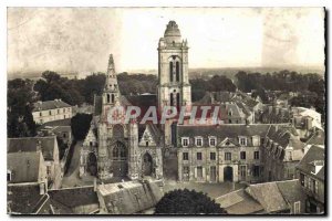 Old Postcard Senlis Oise panorama over the Marche St Pierre