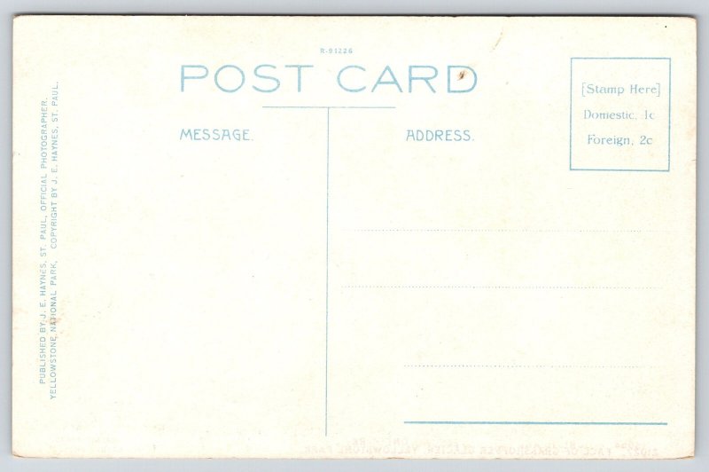 Yellowstone Park Montana~Face of Grasshopper Glacier~1922 Haynes Photo Postcard