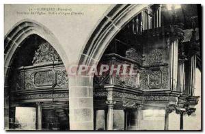 Old Postcard Guimiliau Finistere Interior of church organs of Buffet