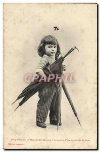 Old Postcard Fun Children Umbrella