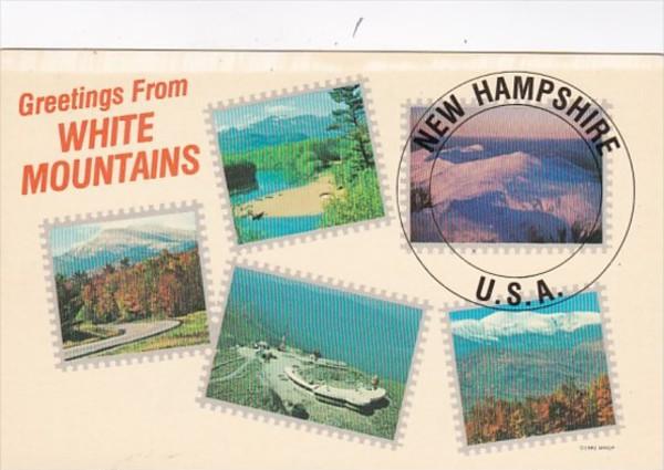 New Hampshire Greetings From The White Mountains Multi View