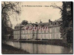 Postcard Old St Sulpice de Favieres Chateau Segrez