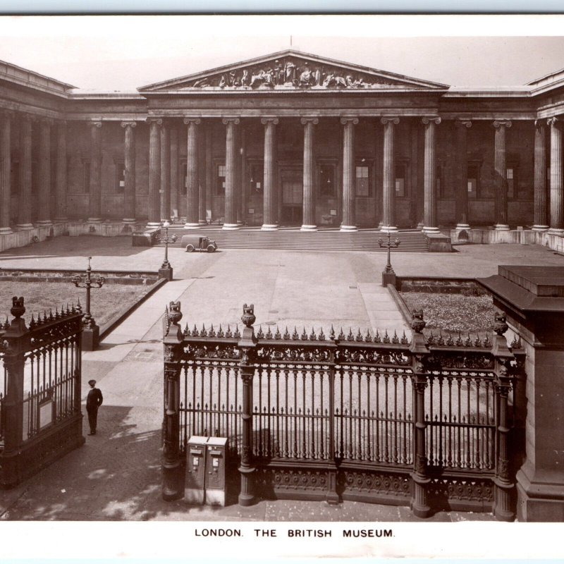 c1940s London England RPPC British Museum Beautiful Architecture Real Photo A163