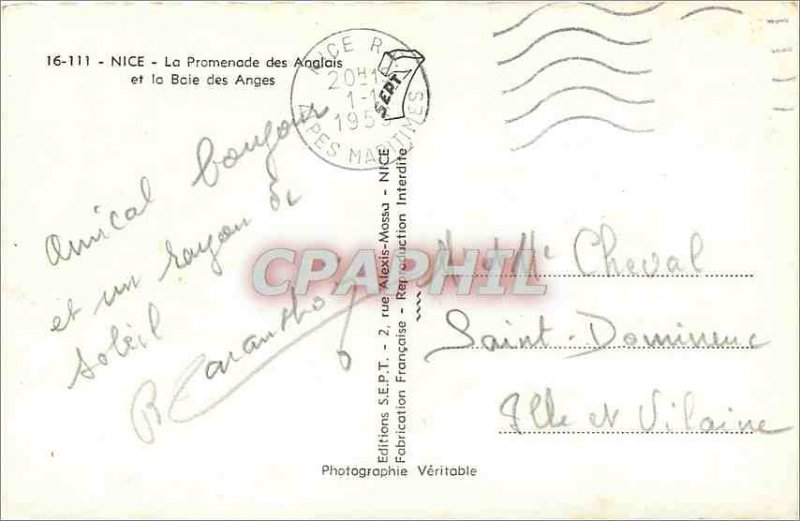 'Old Postcard Nice''s Promenade des Anglais and the Baie des Anges'