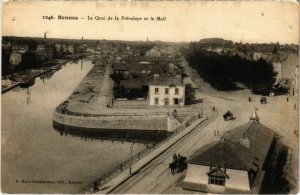 CPA Rennes Le Quai de la Prevalaye et le Mail FRANCE (1015682)