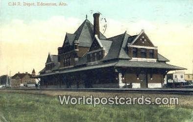 CNR Depot Edmonton, Alta Canada 1911 Missing Stamp 