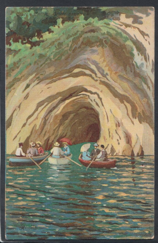 Italy Postcard - Capri - Entrata, Grotto Azzurru   T10203