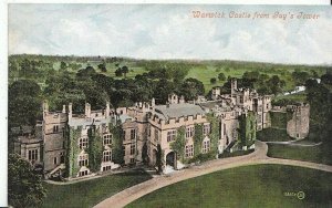 Warwickshire Postcard - Warwick Castle from Guy's Tower  U220