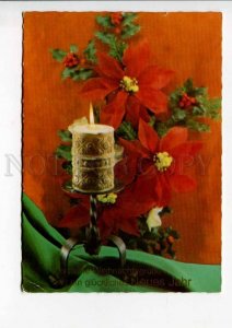 422701 GERMANY 1974 year NEW YEAR candle ADVERTISING RPPC