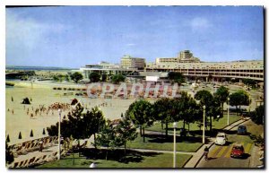 Old Postcard Royan A corner of the front of the Casino Beach