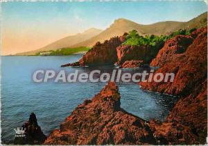 Modern Postcard La Cote D'Azur Corniche d'Or Rocks Troyas