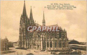 Postcard Old Koln Dom Siidseite