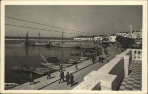 Tinos Greece Harbor Aegean Sea c1920s-40s Real Photo Postcard