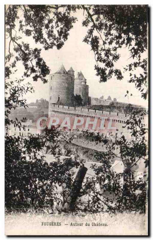 Old Postcard Around Fougeres Chateau